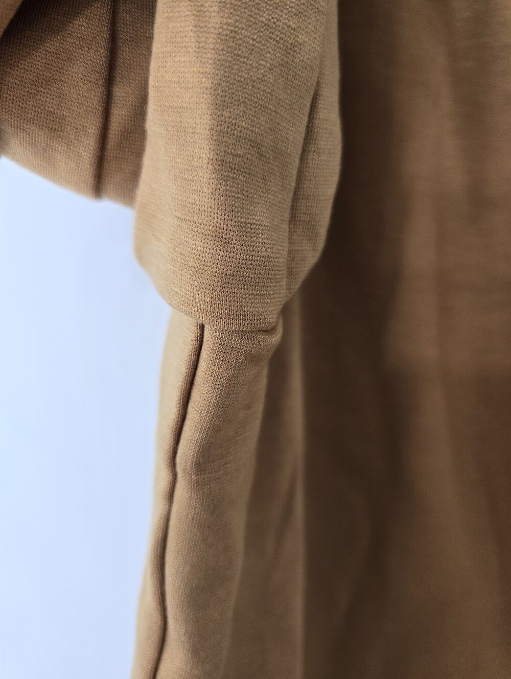 Garnet Hill Knit Relaxed Blazer Ponte Praline Brown Camel Tan NWT Academia Sz 12 - Picture 6 of 10